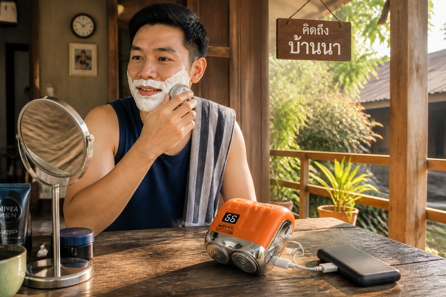 เครื่องโกนหนวดไฟฟ้ามินิพกพา รุ่นใหม่ 2026