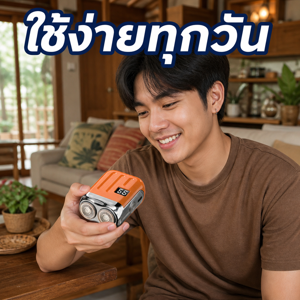 เครื่องโกนหนวดไฟฟ้ามินิพกพา รุ่นใหม่ 2026