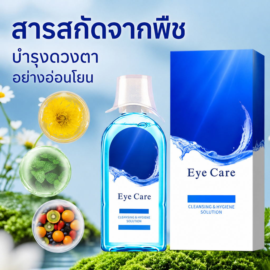 น้ำยาบำรุงดวงตาสำหรับบรรเทาอาการระคายเคืองและความแห้งของดวงตา พร้อมช่วยปรับปรุงการมองเห็น ยาหยอดตา น้ำยาบำรุง น้ำเพิ่มความชุ่มชื้นให้ดวงตา น้ำยาทำความสะอาด จำหน่ายส่ง