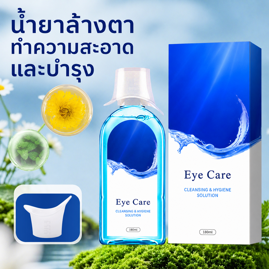 น้ำยาบำรุงดวงตาสำหรับบรรเทาอาการระคายเคืองและความแห้งของดวงตา พร้อมช่วยปรับปรุงการมองเห็น ยาหยอดตา น้ำยาบำรุง น้ำเพิ่มความชุ่มชื้นให้ดวงตา น้ำยาทำความสะอาด จำหน่ายส่ง